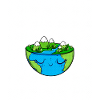 Earth Day Halftone