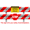 Caution Open Hole