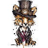 Well-dressed cheetah