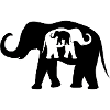 Black And White Elephants