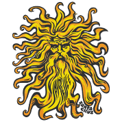 Santa Cruz Jason Jessee Sun God 80s Skateboard' Sticker | Spreadshirt