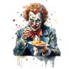 Scary Clown Logo Art