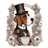 coffee and dog