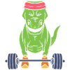 Trex Weightlifting Weightlifter Gift