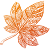ornamental autumn leaf