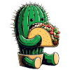 Mexican taco cactus