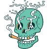 Smoked skull