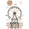 Abandoned Ferris Wheel Boho