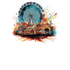 Amusement-Park Theme-Park Ferris-Wheel Funfair