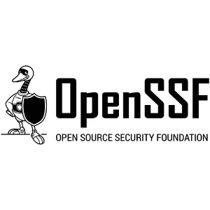 OpenSSF wide black and white logo