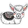 Adorable Llama Resting