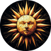 Golden Sun polygon art
