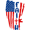 Faith in Red White Blue