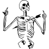 Skeleton pierced Fuck off