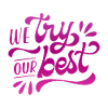 we try our best