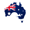 Australian Map With Kangaroo
