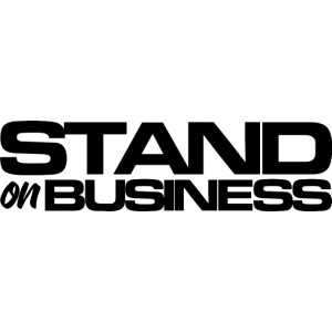 tshirt stand on business1 blk