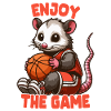 Opossum With Basketball