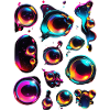 Colourful bubble blobs