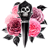Roses and Skull Dagger