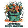 Bucket Overflowing with Plants
