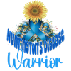 Huntington's disease awareness sunflower