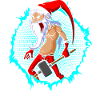 The Crazy Santa With Halftone