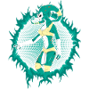 Alien With Halftone Background
