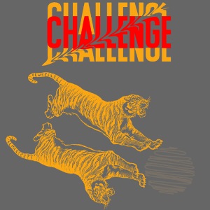 Double tiger fashion, jungle feline animals.