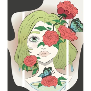 Girl with Rose Vine