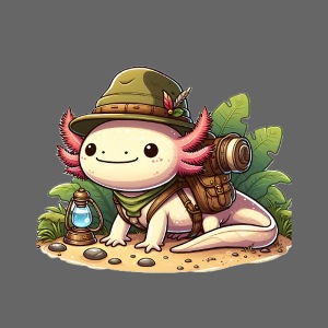 Cute Axolotl Adventure Graphic