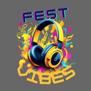 Festival Vibes! Yellow Headphones - Music Lover