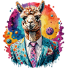 Alpaca in suit