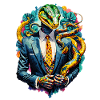 Snake in suit