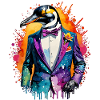 Penguin in suit