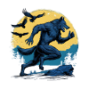 Running Werewolf with Crows