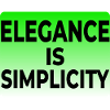 ELEGANCE IS SIMPLICITY T-SHIRT