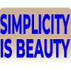 SIMPLICITY IS BEAUTY T-SHIRT