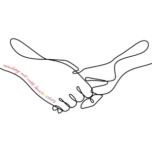 Reaching Out With Love (black outlines)