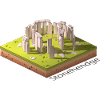 Geometric low poly Stonehendge