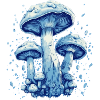 Ethereal Cyan Shrooms