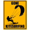 Gone Kitesurfing Sign