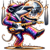 Disco Ball Guitar Tapir