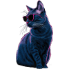 Russian Blue Cat Sunglasses