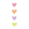 Pastel Hearts - Vertical