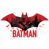 Batman With Bats And Red Batman Logo