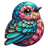 Vibrant Feathered Serenity