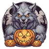 Halloween Werewolf Pumpkin