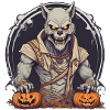 Halloween Werewolf Pumpkin