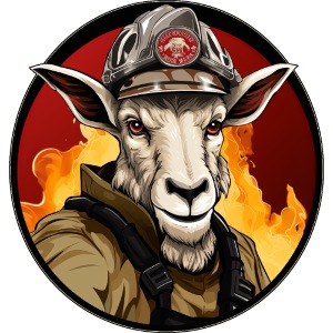 Goats Firefighter / fireman goat